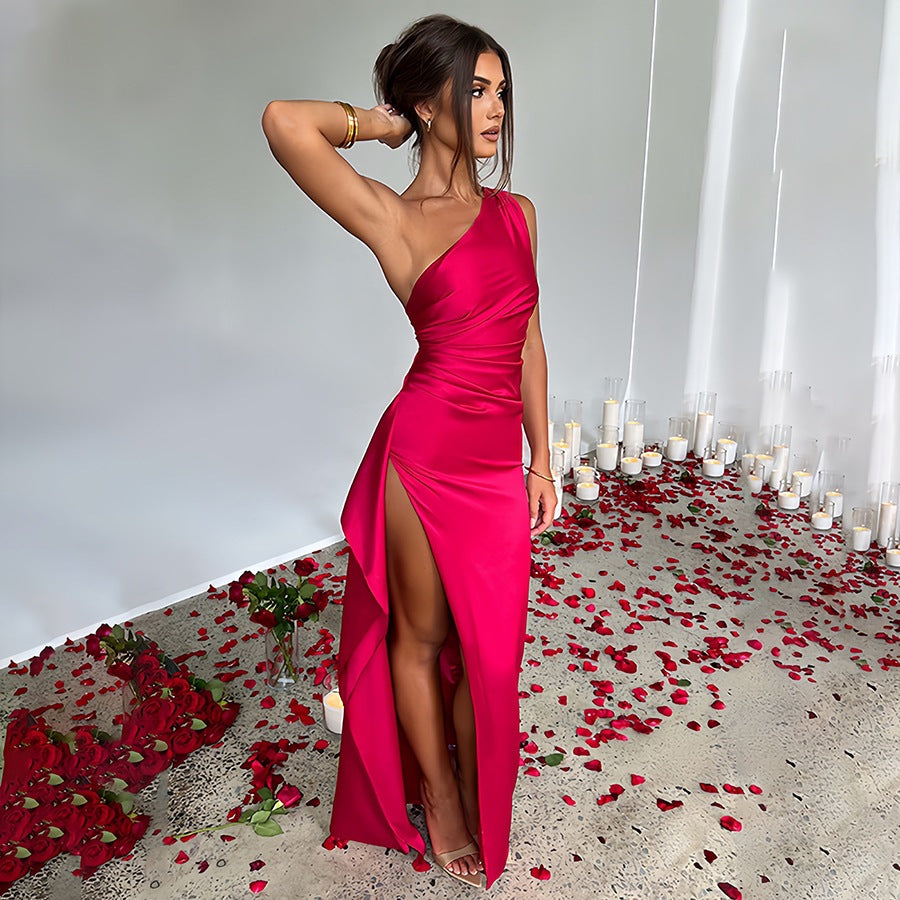 The Valencia One-Shoulder Gown