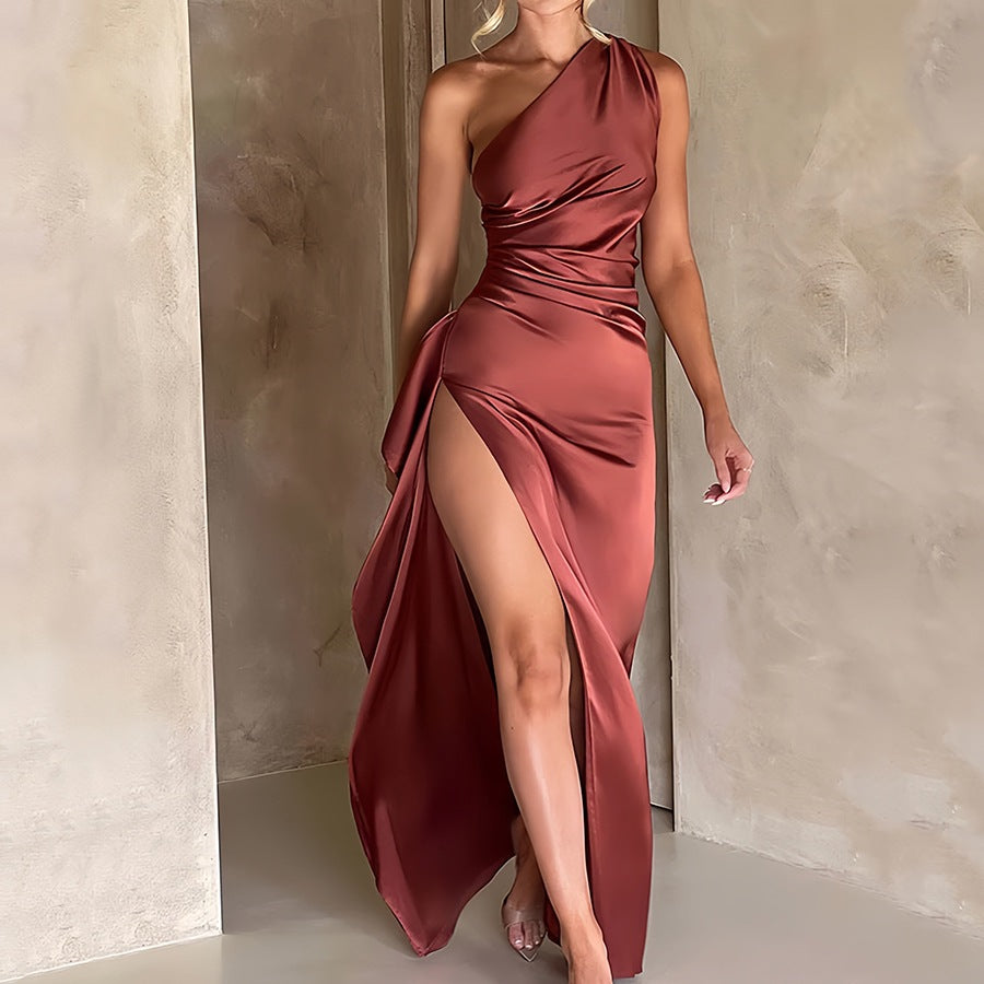 The Valencia One-Shoulder Gown