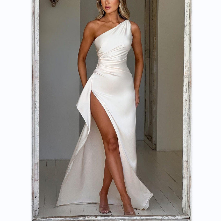 The Valencia One-Shoulder Gown